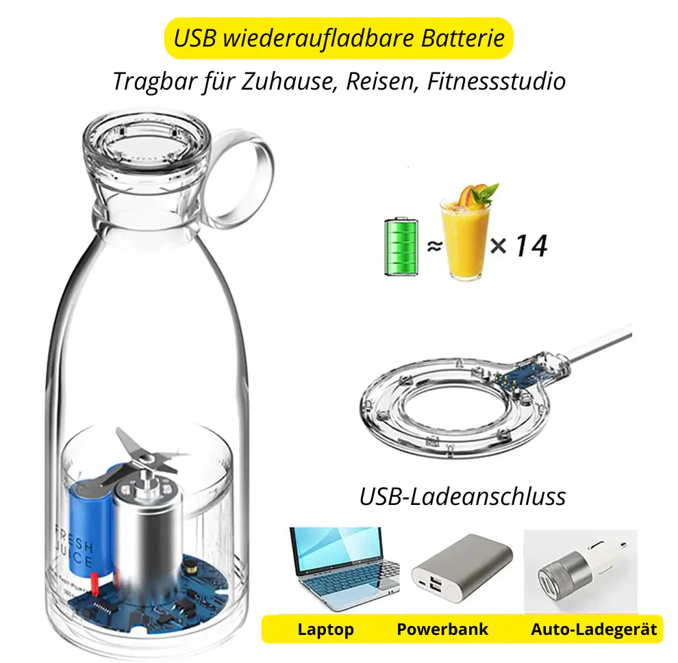 Przenośny Blender z Akumulatorową Baterią