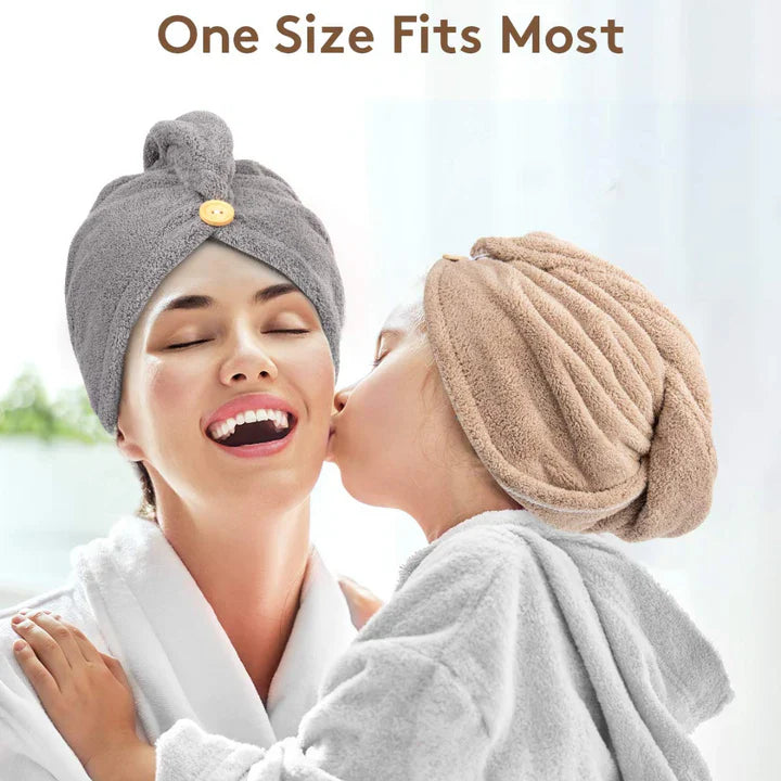 Zestaw ręczników do włosów z mikrofibry | 3 sztuki do szybkiego suszenia