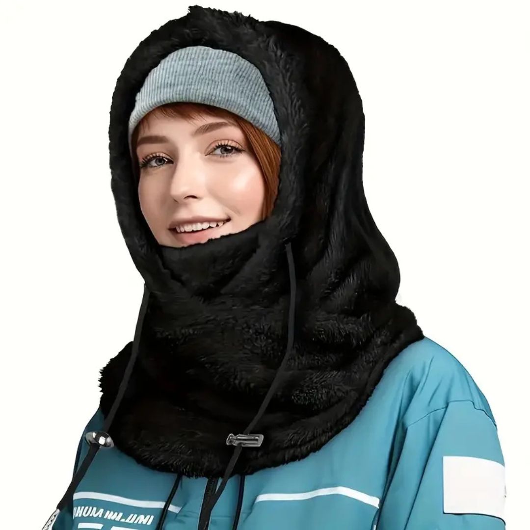 Outdoorowa bluza polarowa z kapturem