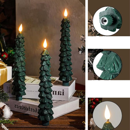 Świąteczne oświetlenie LED w kształcie świec