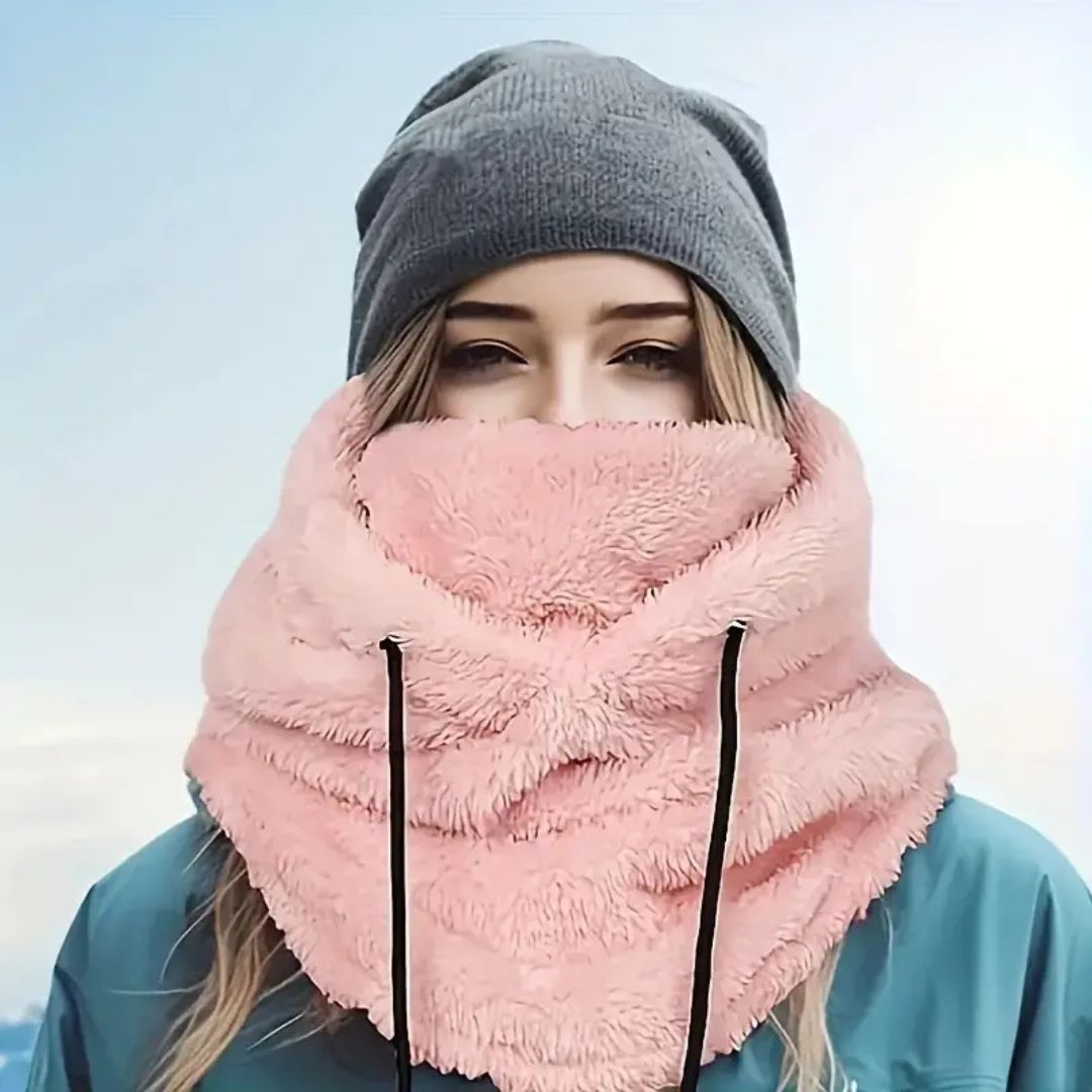 Outdoorowa bluza polarowa z kapturem