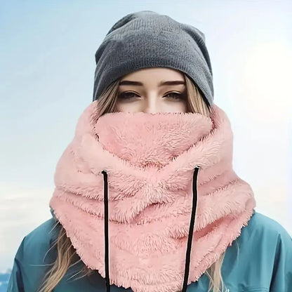 Outdoorowa bluza polarowa z kapturem