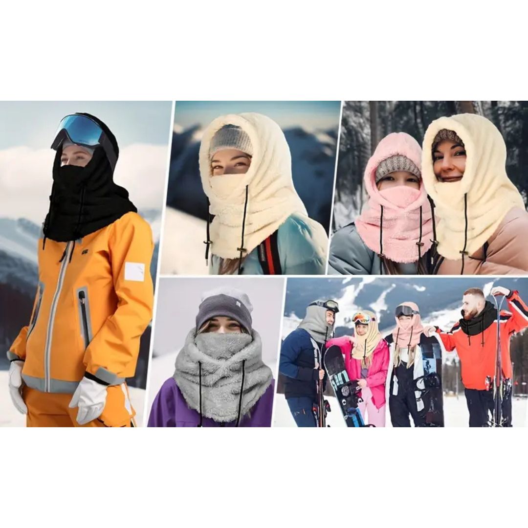 Outdoorowa bluza polarowa z kapturem