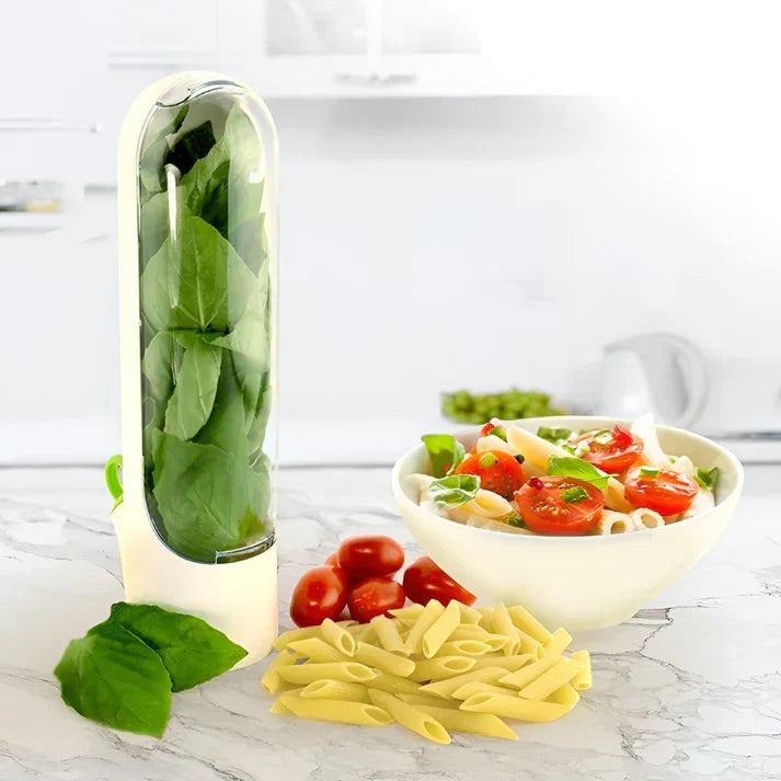 Prawdziwy pojemnik na zioła dla dłuższej świeżości i oszczędnego przechowywania miejsca