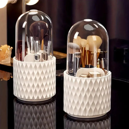 Luksusowy Pojemnik na Pędzle do Makijażu z Pokrywką Ochronną