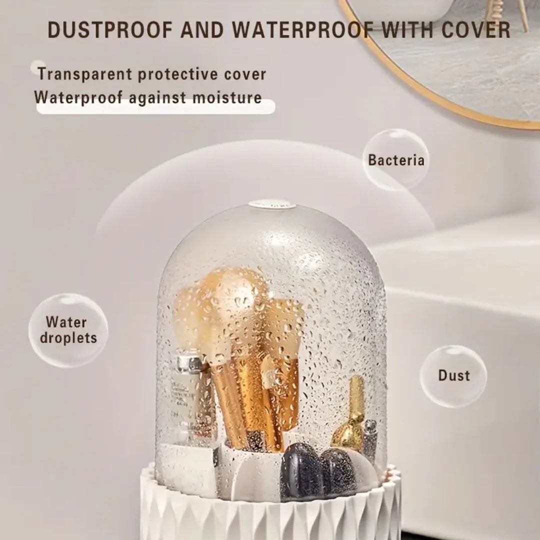 Luksusowy Pojemnik na Pędzle do Makijażu z Pokrywką Ochronną