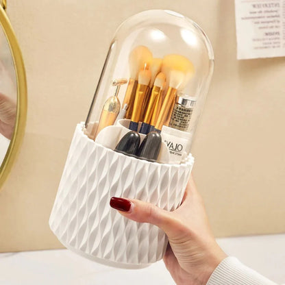 Luksusowy Pojemnik na Pędzle do Makijażu z Pokrywką Ochronną