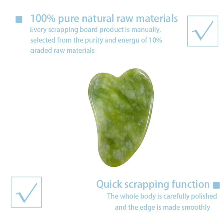 Zestaw Instant Glow Gua Sha i Jade Roller | Dla Promiennej Skóry i Naturalnego Relaksu