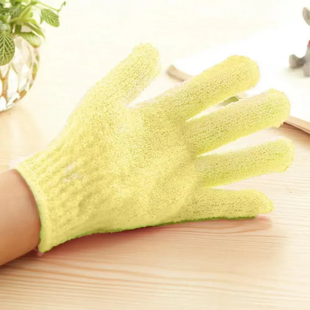 Złuszczające Rękawice Kąpielowe – Zestaw Dwóch