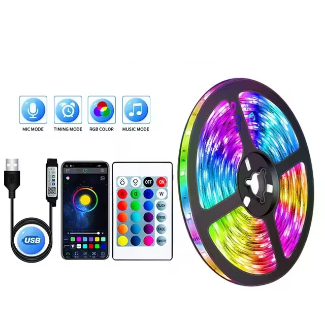 Pasek LED RGB z Złączem USB – Światło Zmiennokolorowe do Tworzenia Nastroju i Podświetlenia Telewizora