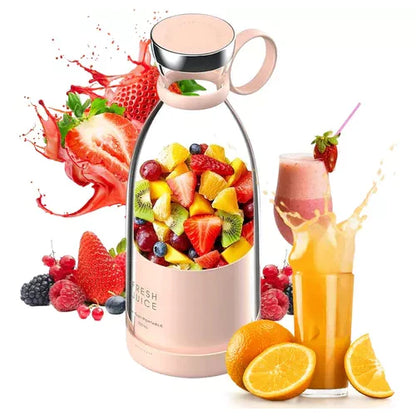 Kompaktowy Przenośny Blender do Smoothie z Pojemnikiem na Owoce i Zakrętką do Picia