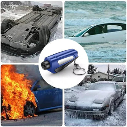 Awaryjny Młotek Samochodowy z Nożem do Pasów – Kompaktowe Narzędzie Bezpieczeństwa do Ratowania