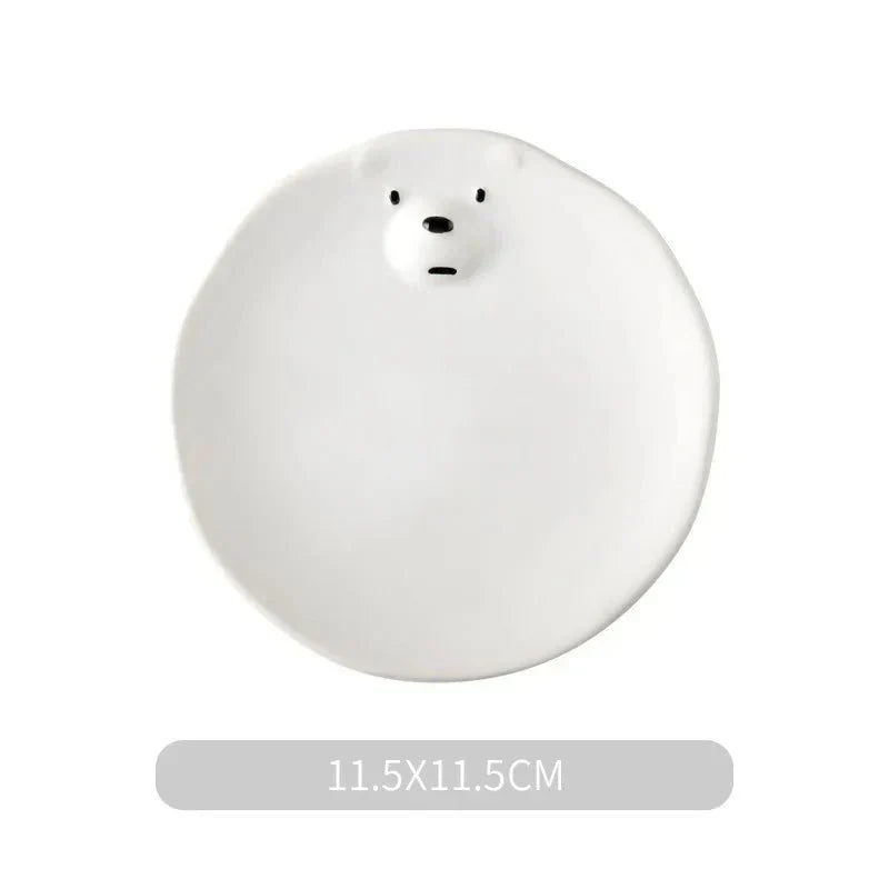 Uroczy Kubek z Białym Niedźwiedziem z Ceramiki