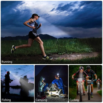 Rugged Wodoodporna Latarka Czołowa LED z Zoomem i Akumulatorem Zasilającym