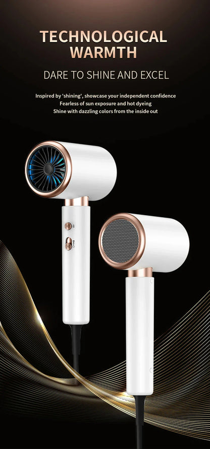 Suszarka do włosów o wysokiej mocy 2400 W z funkcją zimnego i gorącego powietrza – technologia jonowa