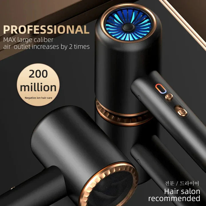 Suszarka do włosów o wysokiej mocy 2400 W z funkcją zimnego i gorącego powietrza – technologia jonowa