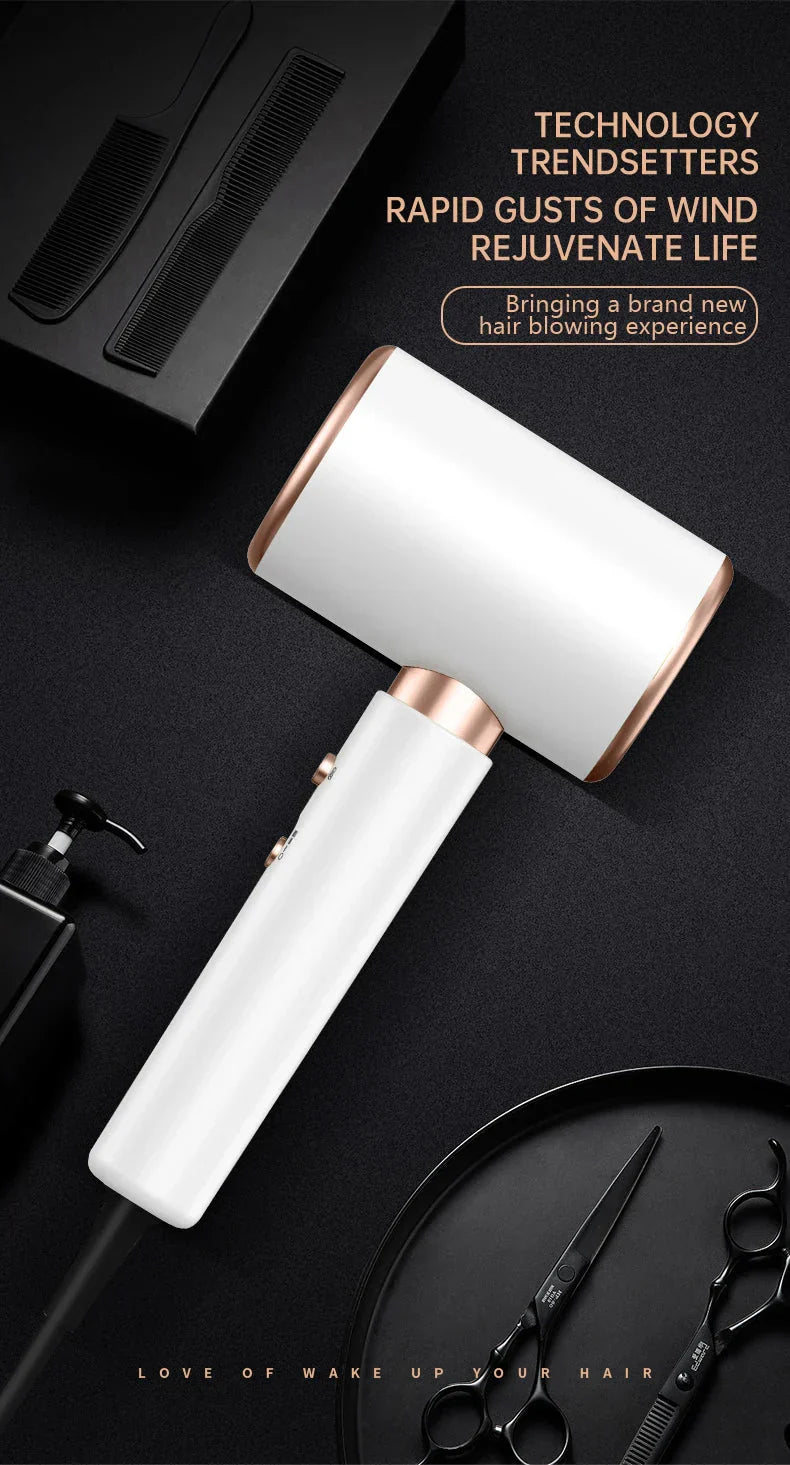 Suszarka do włosów o wysokiej mocy 2400 W z funkcją zimnego i gorącego powietrza – technologia jonowa
