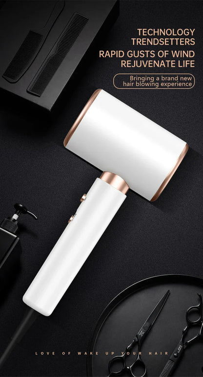 Suszarka do włosów o wysokiej mocy 2400 W z funkcją zimnego i gorącego powietrza – technologia jonowa