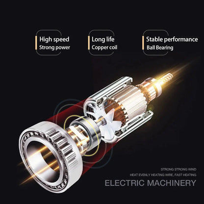 Suszarka do włosów o wysokiej mocy 2400 W z funkcją zimnego i gorącego powietrza – technologia jonowa