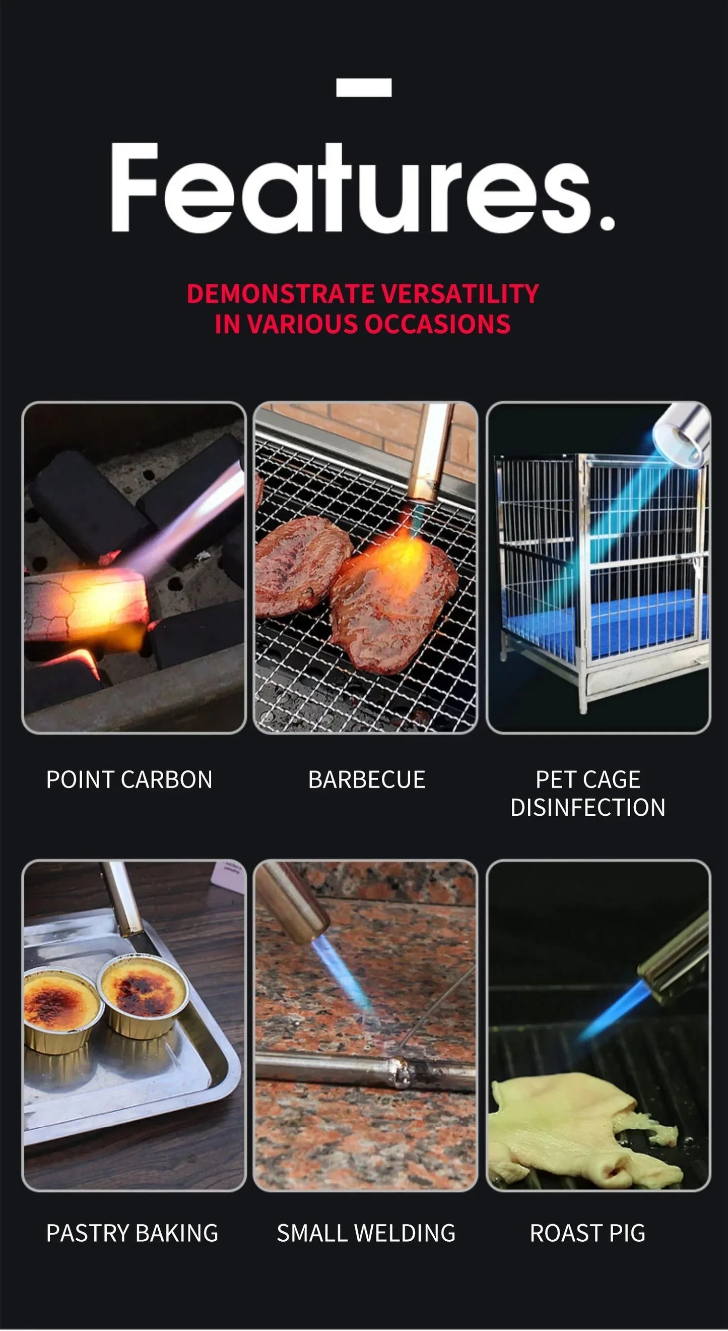 Przenośny Palnik Gazowy Butanowy – Idealny do Grillowania, Na Kemping i Do Kuchni