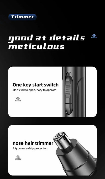 Profesjonalny Bezbolesny Trymer do Włosów w Nosie i Uszach dla Mężczyzn i Kobiet