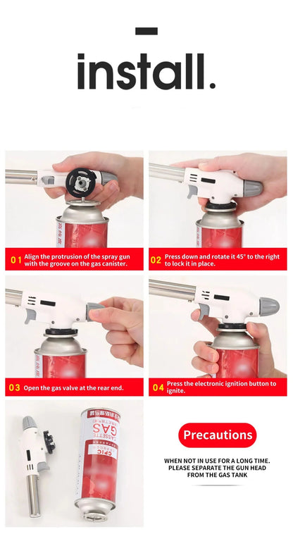 Przenośny Palnik Gazowy Butanowy – Idealny do Grillowania, Na Kemping i Do Kuchni