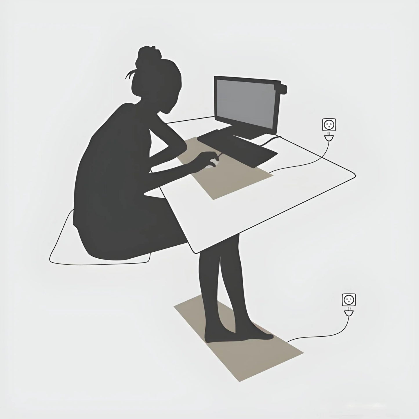 Mata Uziemiająca z Włókna Węglowego do Urządzeń Elektronicznych i Zdrowia