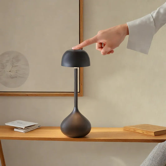 Bezprzewodowa Ściemniana Lampka Stołowa w Kształcie Grzyba