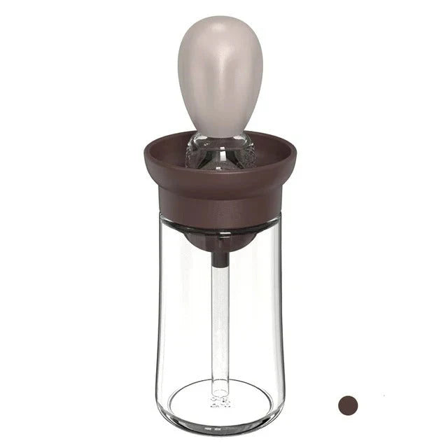 Dozownik Oleju z Silikonowym Pędzelkiem – Precyzyjne Dozowanie i Łatwe Użycie do Gotowania i Grillowania