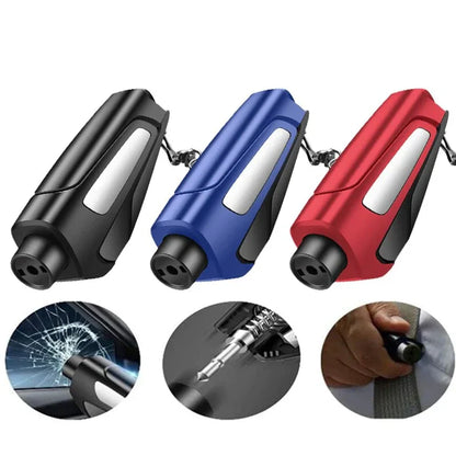 Awaryjny Młotek Samochodowy z Nożem do Pasów – Kompaktowe Narzędzie Bezpieczeństwa do Ratowania