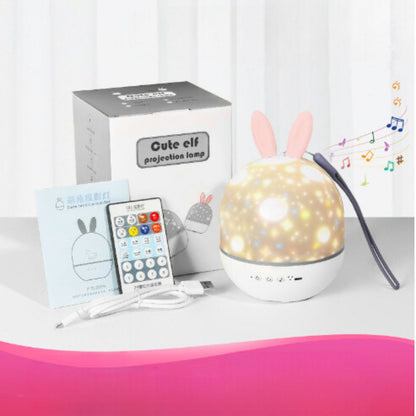 Magiczna Lampa Dziecięca z Efektem Gwiazd