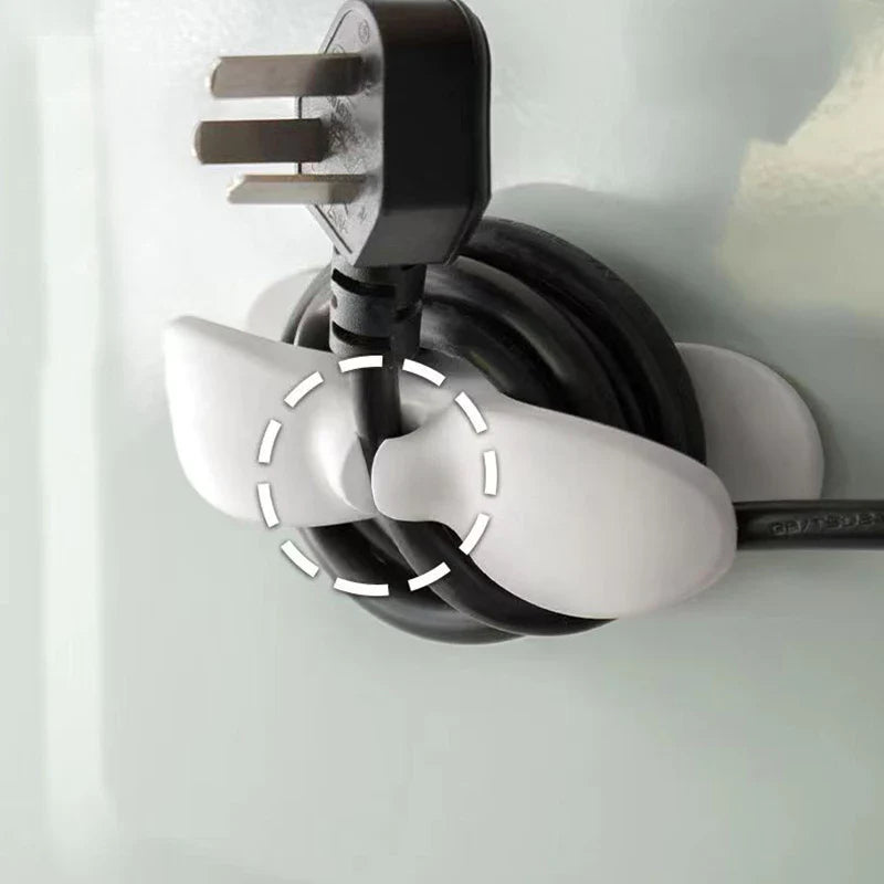 Praktyczny zestaw organizerów na kable do wszystkich zastosowań, zestaw 5 sztuk