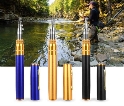 Kompaktowy zestaw wędkarski z teleskopową wędką – Przenośna wędka na podróż