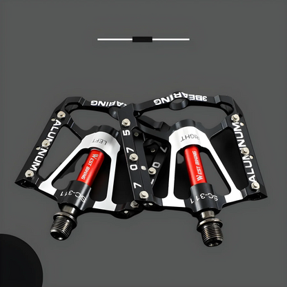 Wytrzymałe pedały rowerowe z lekkiego stopu metali z antypoślizgową powierzchnią