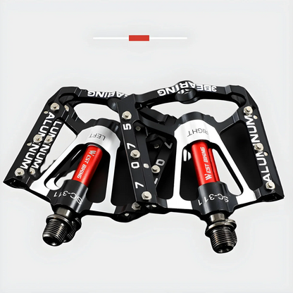 Wytrzymałe pedały rowerowe z lekkiego stopu metali z antypoślizgową powierzchnią