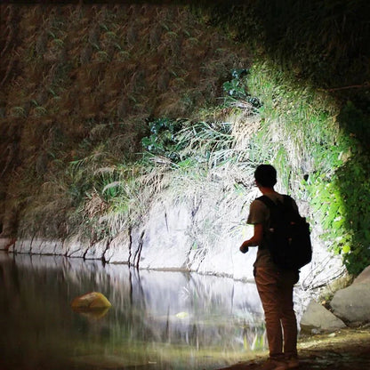 Mocna Latarka LED z Zoomem, Ładowana przez USB, Campingowa