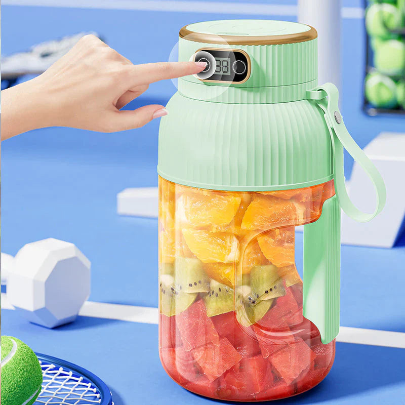 Przenośny Wielofunkcyjny Blender z Podwójną Pokrywką i Funkcją Ładowania USB – do Smoothie i Przechowywania Żywności