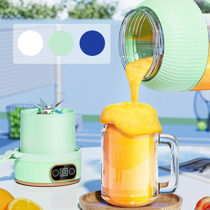 Przenośny Wielofunkcyjny Blender z Podwójną Pokrywką i Funkcją Ładowania USB – do Smoothie i Przechowywania Żywności