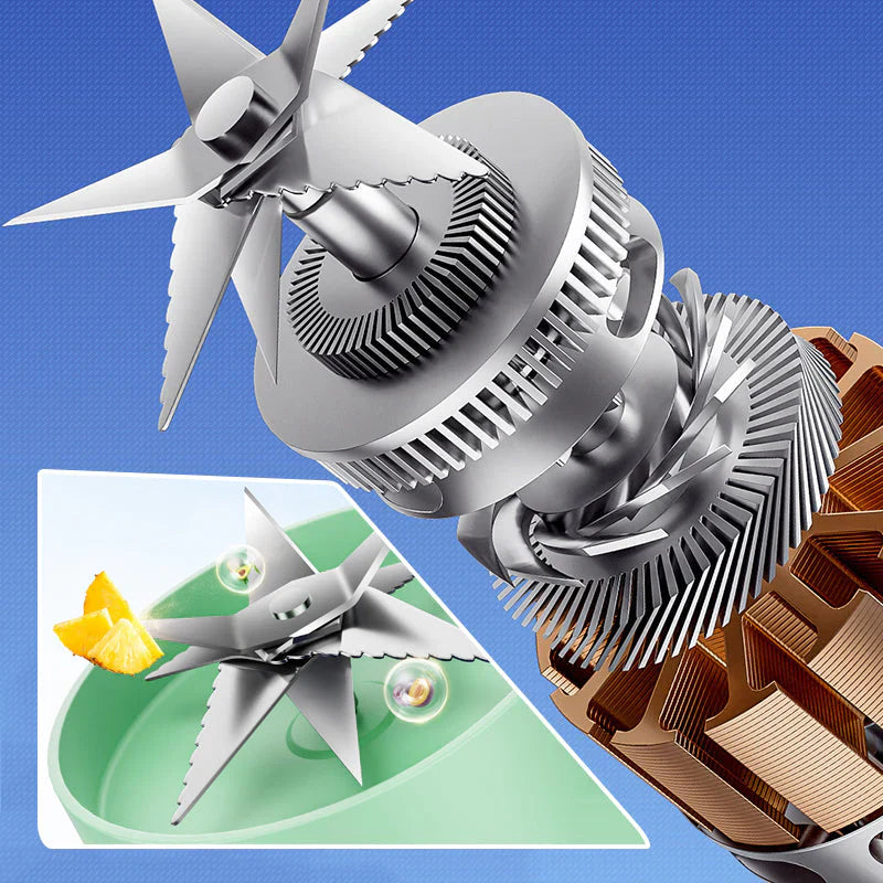 Przenośny Wielofunkcyjny Blender z Podwójną Pokrywką i Funkcją Ładowania USB – do Smoothie i Przechowywania Żywności